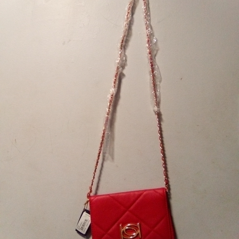 BEBE crossbody red NWT purse. - Picture 2 of 7